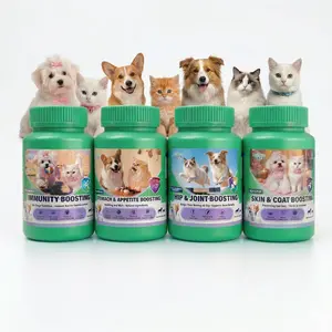 Weak Bones or Joints? Hegenpet Calcium Tablets for Dogs & Cats – 4 Types: Bone Strength, Immune, Digestion & Skin Care – High Absorption