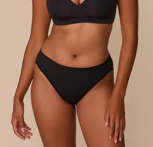 Cloud Cotton French Cut Brief - Black Cloud Cotton French Cut Brief - Black