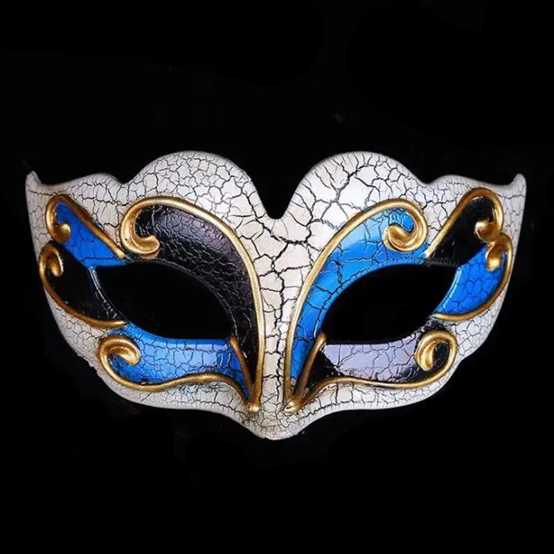 Venetian Ball Masks Upper Crack Half Face Masquerade Mask Halloween Theme Party Cosplay Mask Dance Makeup Props CKI86 New