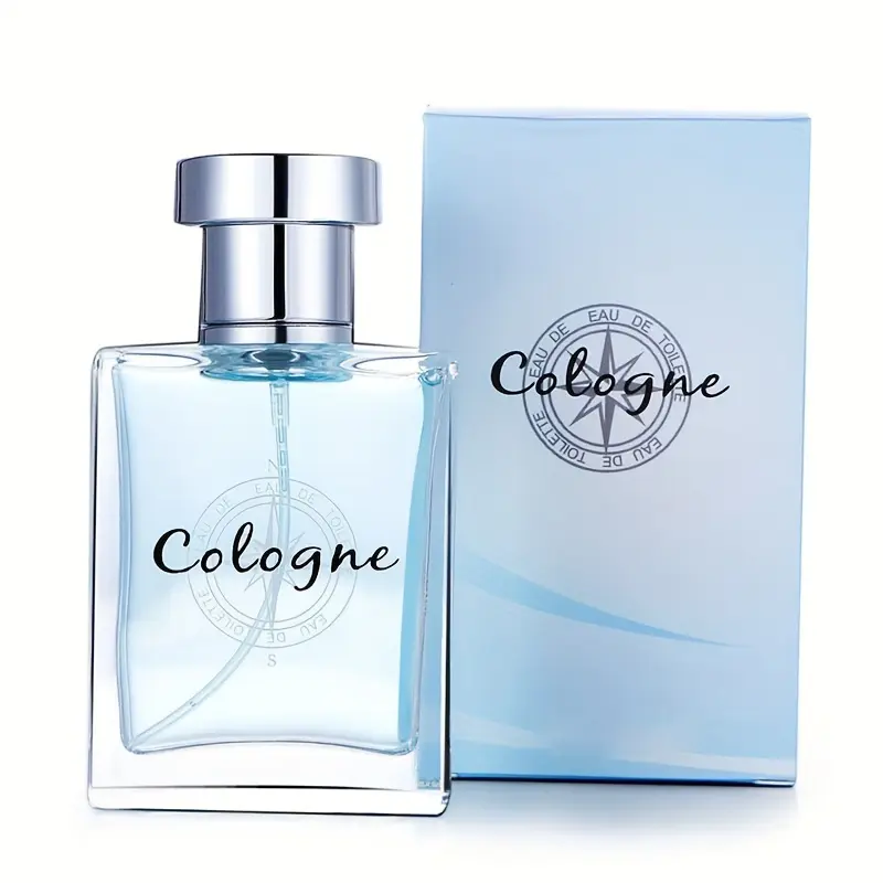 Men's Blue Cologne - Ocean Fresh Scent with Woody Undertones - Amber, Rose, Orange, Lemon, Lavender Fragrance - Long-Lasting Perfume - Perfect Gift for Him, 1.7 fl.oz. (50ml)