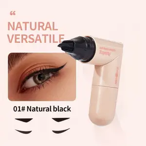 NEW Dual-Ended Rotating Eyeliner Stamp - Waterproof, Smudge-Proof, Perfect Symmetry For Beginners, Ideal Gift Rotating Eyeliner Stamp Pen Cosmetic Eyeliner Makeup Valentine'S Day Gifts For Girls