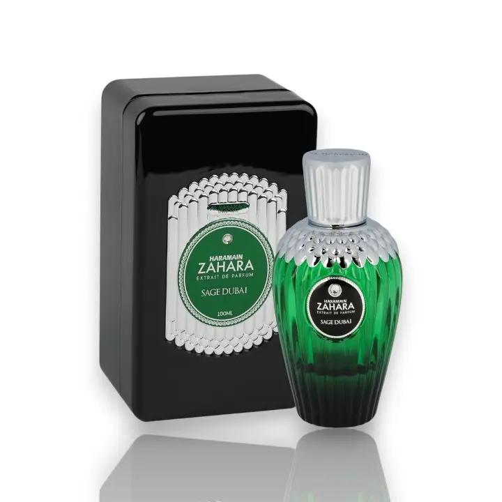 Al-Haramain Haramain Zahara Sage Dubai Extrait De Parfum - 100 ML (3.4 fl oz, 3 to 3.9 fl oz range) - Single Item, Unisex Women's Fragrance with Bergamot, Verbana, Amber Notes, Fresh, Includes Alcohol