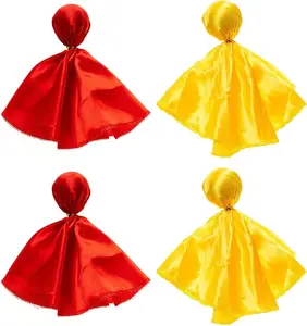 4 Pcs Football Penalty Flag Football Challenge Flags Tossing Football Referee Flags Party Accessory(2 Red & 2 Yellow)