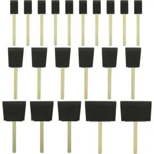 21pcs Poly Foam Brushes High Density Sponge Paint Brushes for Painting Staining, Assorted Sizes (1", 2", 3", 4")