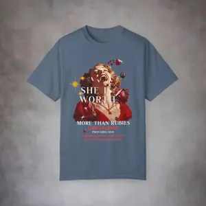 Unisex Proverbs 31:10 Garment-Dyed T-shirt