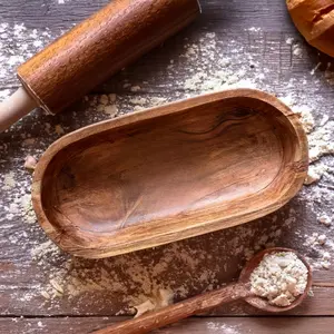 Handcrafted Rustic Wooden Dough Bowl, Versatile Serving Tray, Unique Wedding Decor, Decorative Trencher Tray, Farmhouse Centerpiece Gift