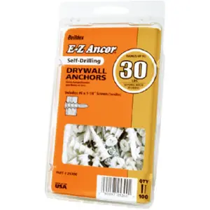 ITW Brands 25350 50 Pack No. 50 Drilling Plastic Drywall Anchor