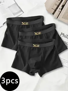 Men's Vip Print Briefs, Boxing Vip (3 Pack), Casual Sports Training Men's Underwear, Comfortable and Stylish
