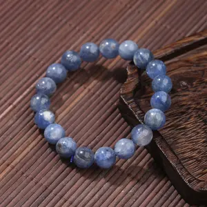 【Kyanite】Blue Kyanite Bead Premium Grade Stretch Gemstone Bracelet Crystal