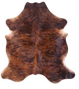 SUPER SALE Brindle Natural Cowhide Rug - X-Large 7'0"H x 6'4"W