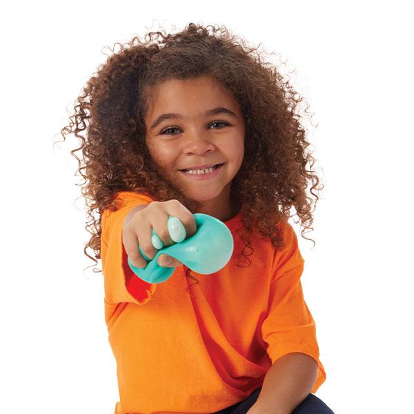 NeeDoh Cool Cat - Squishy, Squeezy, Stretchy Stress Ball Cats, Sensory Fidget Toy- 4 assorted colors - Ages 3 and up - One randomly selected piece stress ball