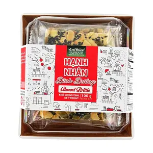 AN NHIEN Vietnamese Almond Pumpkin Seed Crisps 100g | Sugar-Free Healthy Snack | Nutritious Meal Replacement