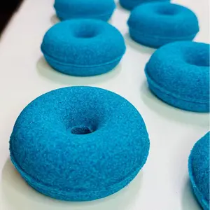 USA Brand Bath Bomb Donut - Relaxing Menthol Bliss with Essential Oils & Shea Butter for Soft Hydrated Skin