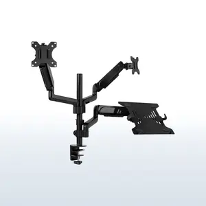 Pneumatic Arm Dual 17" to 32" Monitor and Laptop Desk Mount