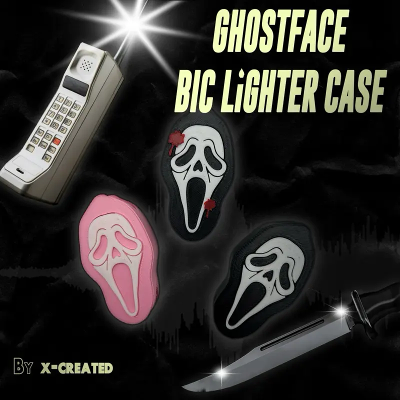 Ghost Face Bic Lighter Case