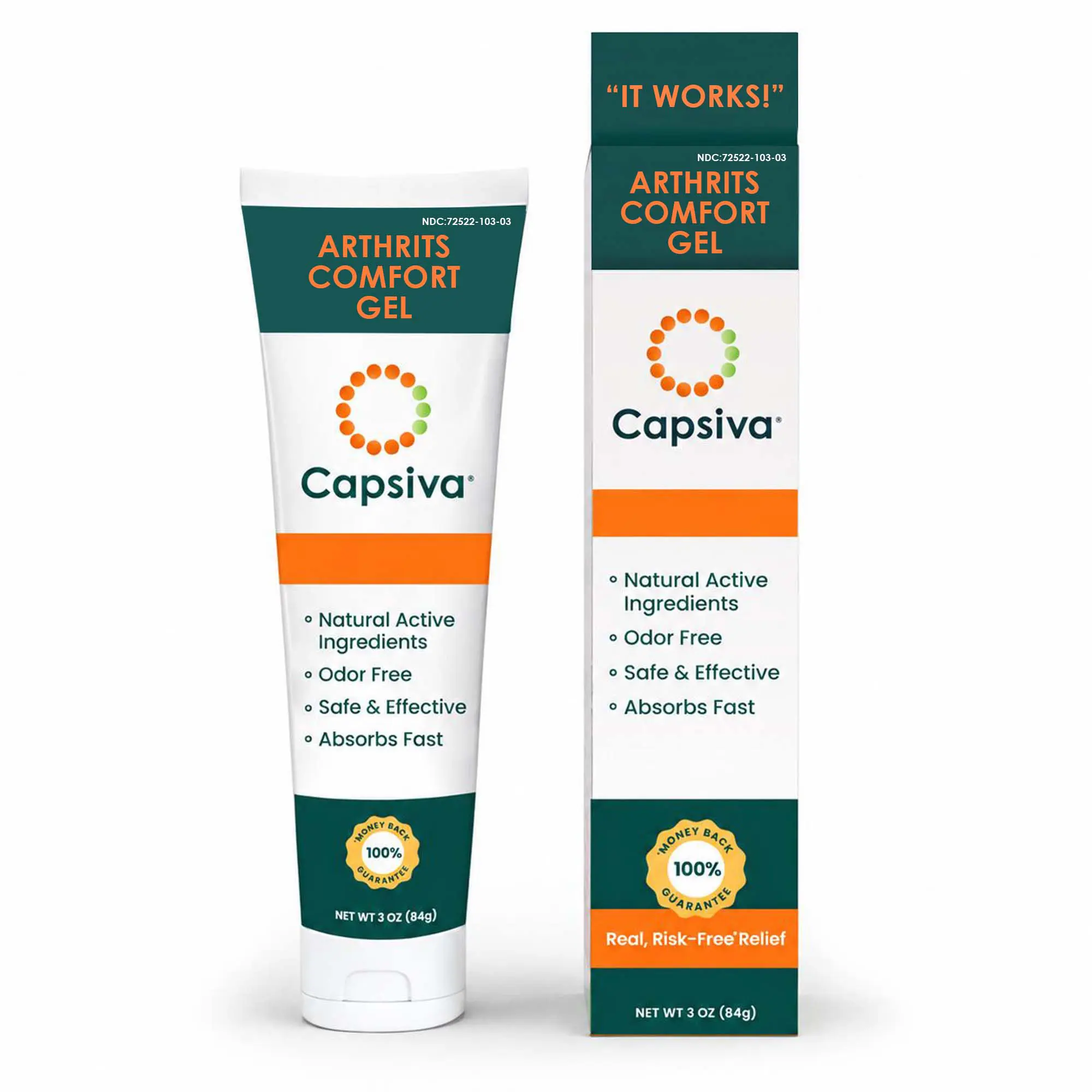 Capsiva Daily Care Gel, 3 oz Carrier & Essential gel for Aromatherapy & Alternative Health Treatments