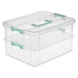 Sterilite 6028035 7.62 in. Clear Storage Box