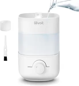 Top Fill Humidifier for Bedroom, 2.5L Tank, Quiet 28dB Cool Mist, Auto Shut-off, BPA-Free, 25H for Home, Baby Nursery & Plants