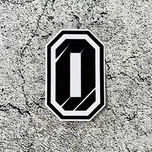 1 PC of creative number sticker 0123456789 - eye-catching black and white high contrast design, waterproof and durable self-adhesive Car Decal sticker suitable for motorcycles, car rear bumpers, laptops, water bottles DIY customization