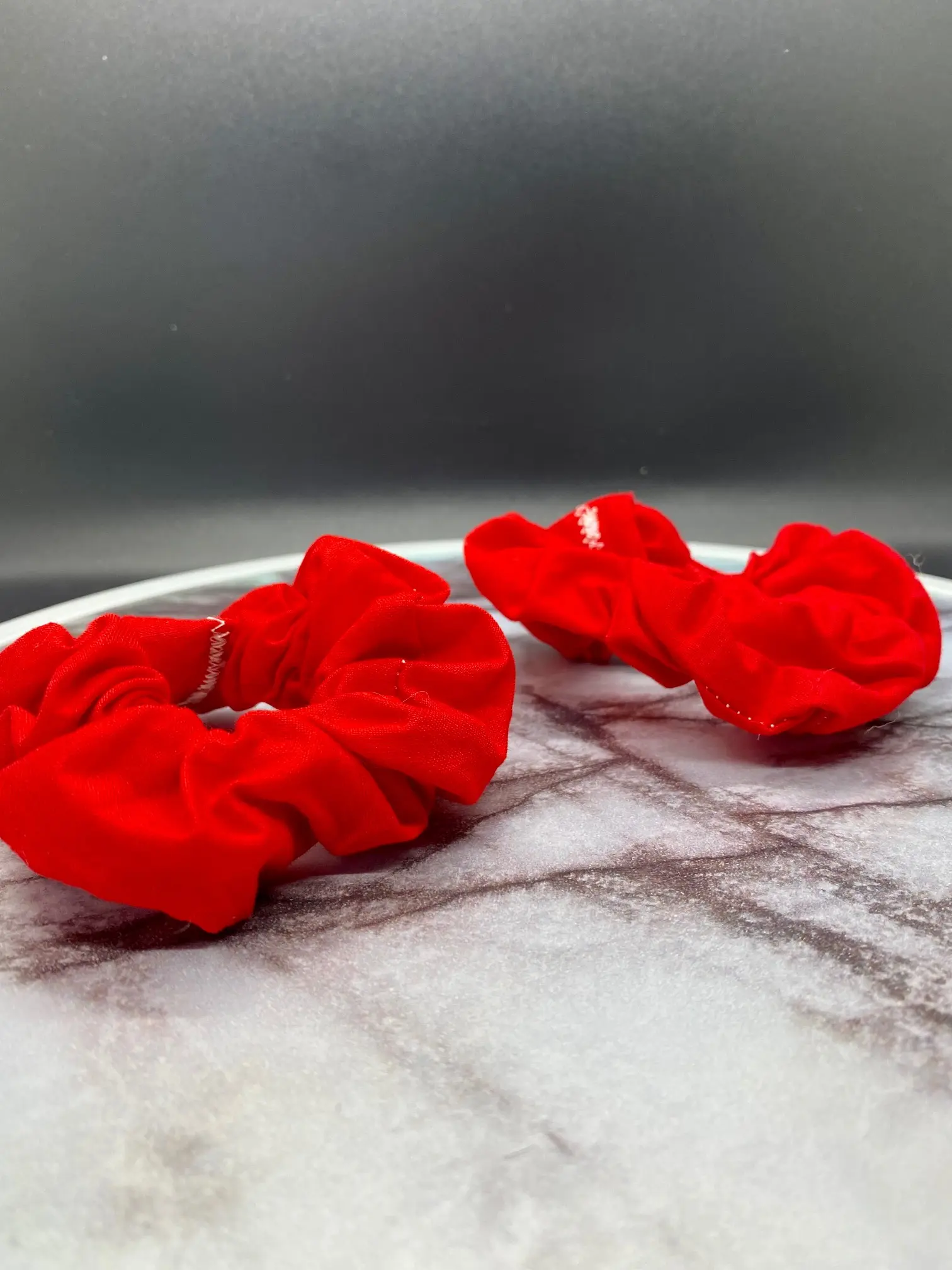Red Hair Scrunchies