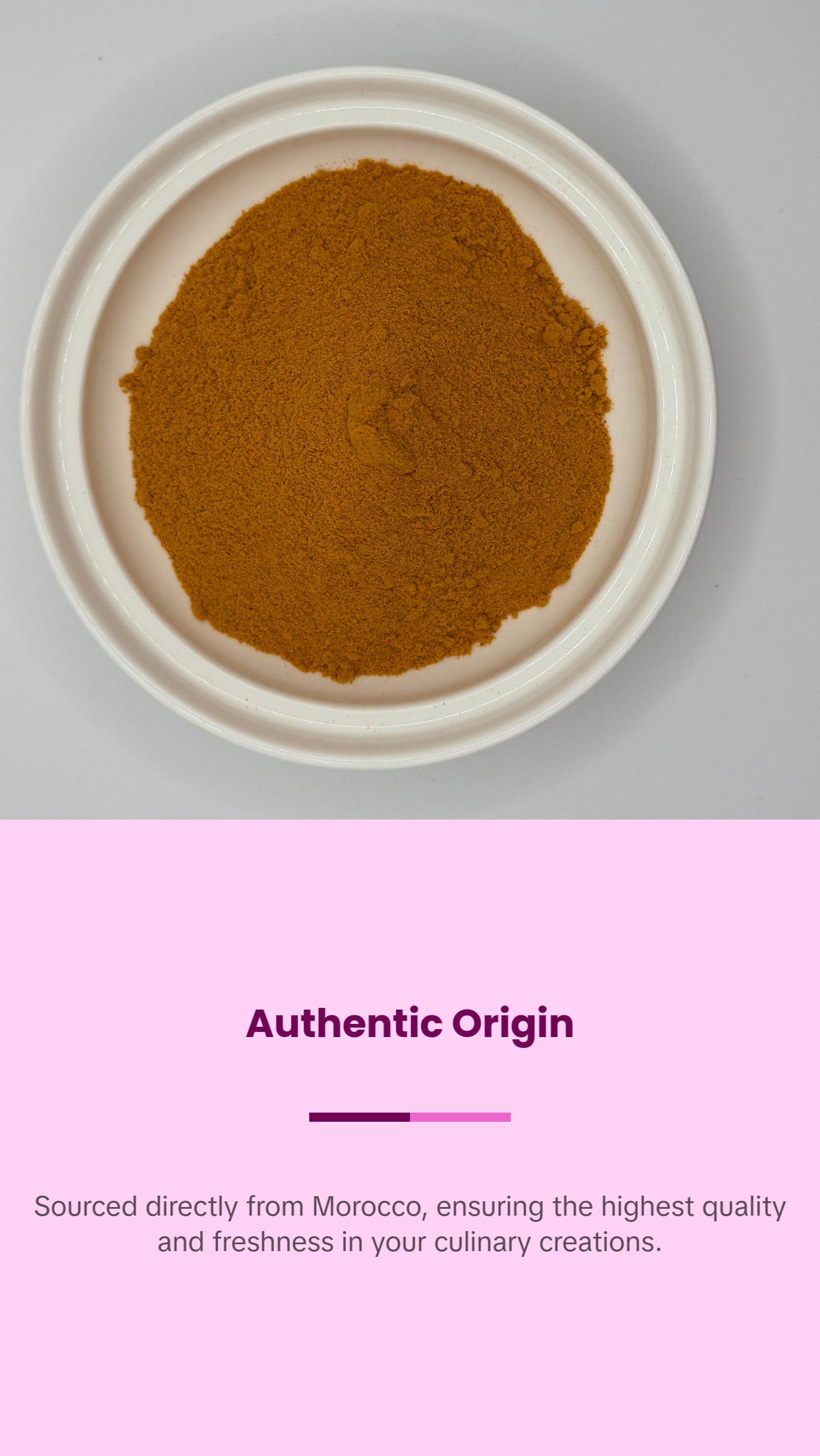 Moroccan Berber Gold - 100% Pure Ground Turmeric Flavor Spice Traditional Garlic