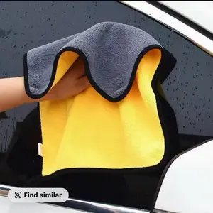 Microfiber Car and Home Cleaning Towel Ultra Absorbent Ultra Fluff Thick Two Colored for Enhanced Cleaning