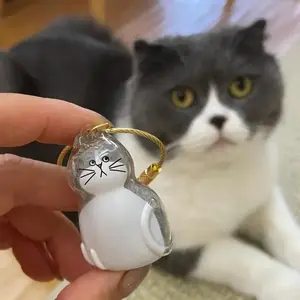 Collect & Carry Cat Hair,Portable Meowmory Fur Capsule Keychain ,Pet Keepsake,Cat Owner Must-Have,Cat fur collection capsule, which can be used as a keychain or a pendant and carried around with you. pet lover