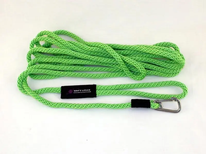 Soft Lines Floating Dog Swim Snap Leashes 0.37 In. Diameter By 40 Ft. - Lime Green