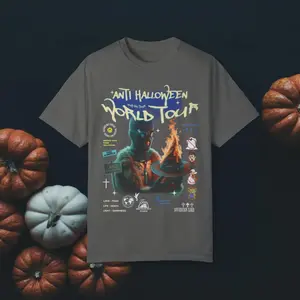 Anti Halloween World Tour 2024 Garment-Dyed T-shirt