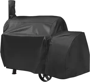 Offset  Cover, Outdoor Heavy Duty  Grill Cover Compatible for CharBroil Oklahma Joe's Highland and Horizon Grills, Charcoal BBQ  Protector,  Weather Protection