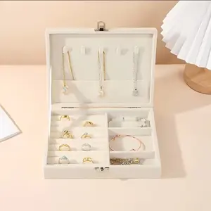 Elegant Jewelry Storage Box, Organizer for Earrings, Rings, Necklaces, Beads, Grid Design for Easy Access, Perfect for Display and Sorting