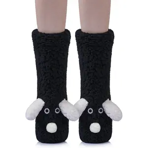 Womens Slipper Fuzzy Grips Socks Fluffy Winter Warm Crazy Funny Cute Animal Thermal Non Slip Fleece Cozy Socks