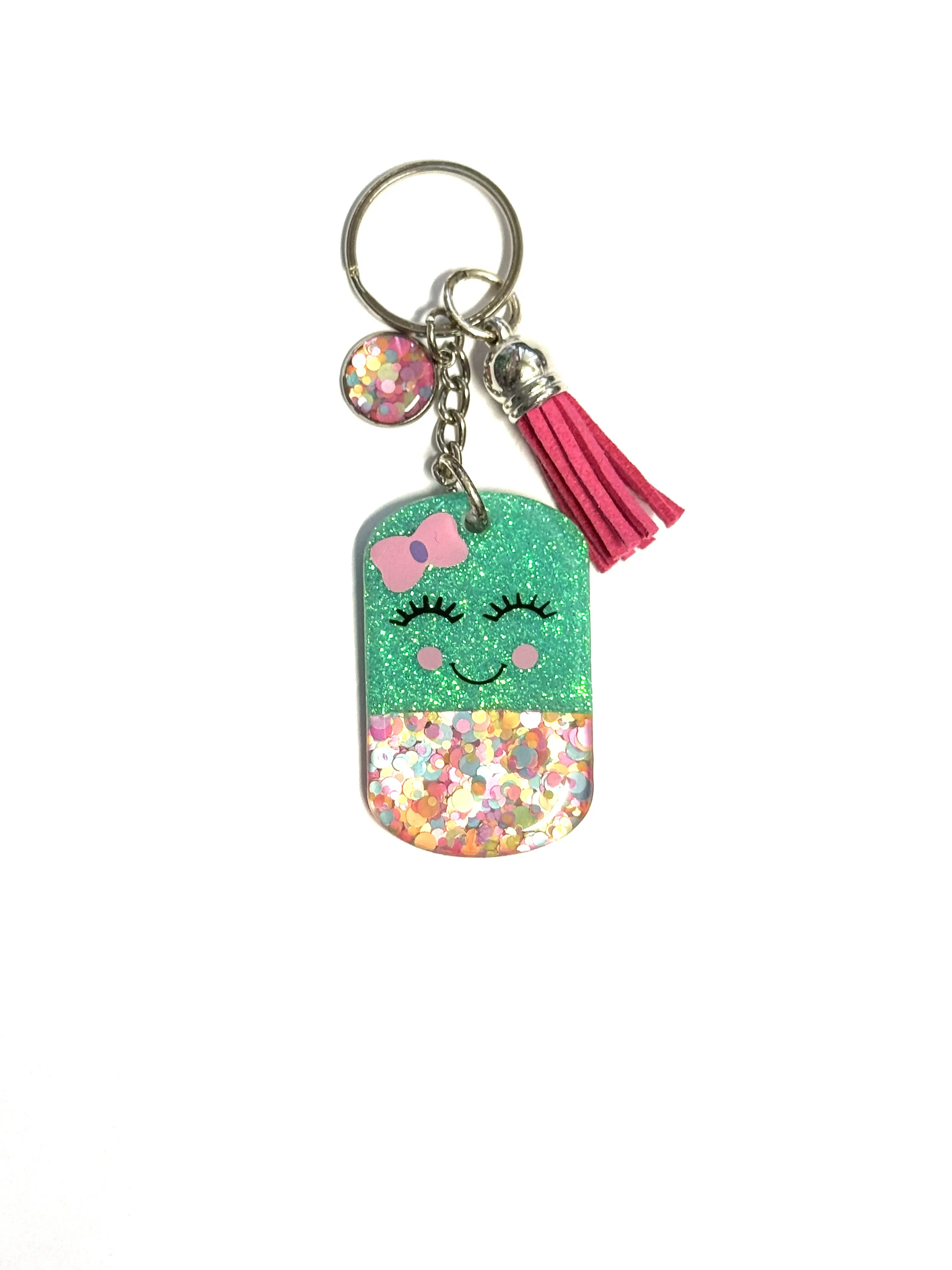 Mint Green Pill Keychain, 2”, Pharmacy, Nurse, Healthcare