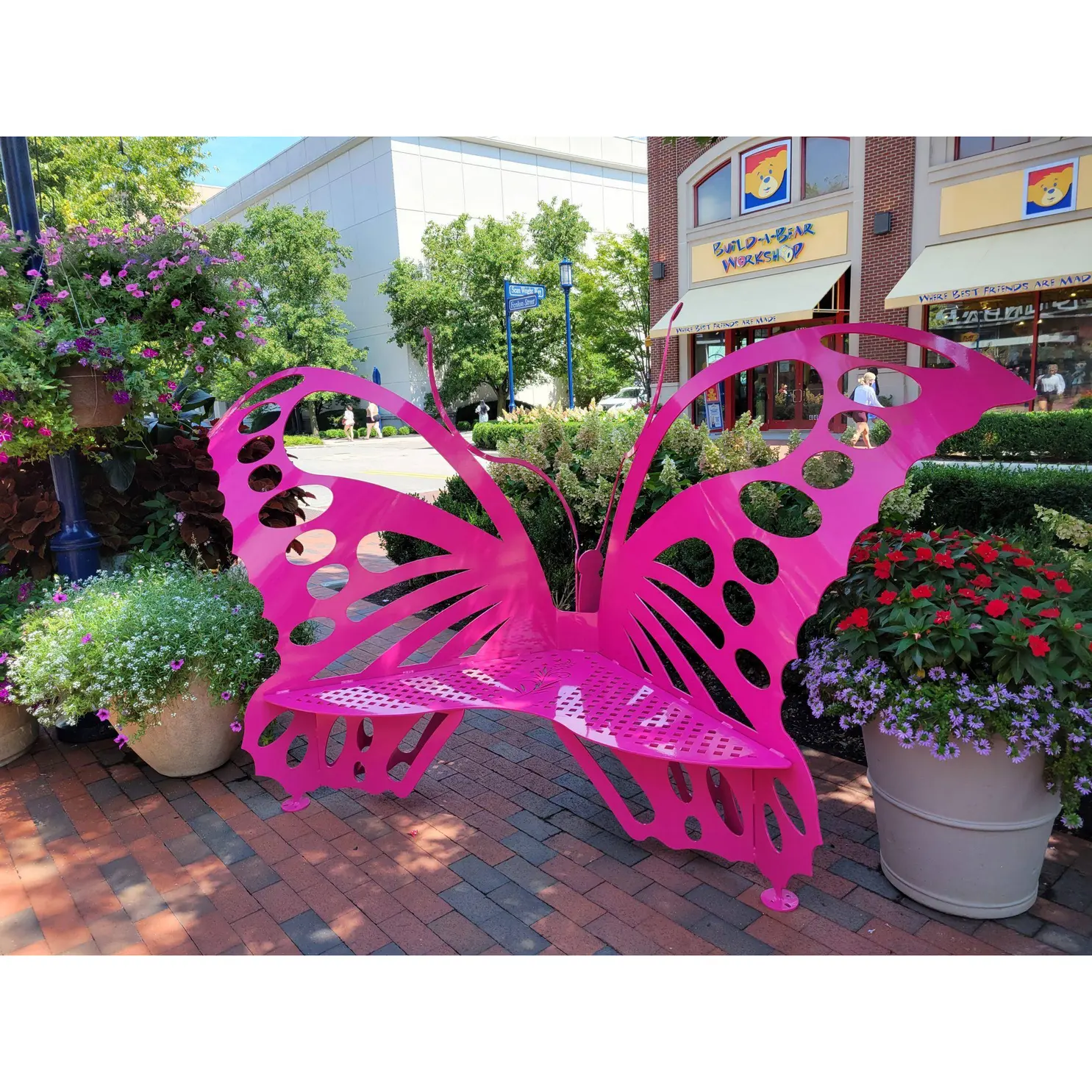 Whimsical Wings Butterfly Bench