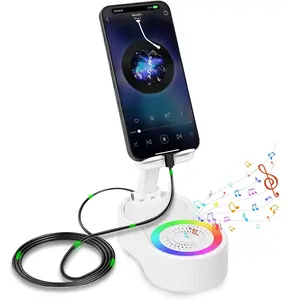 Adjustable Angle Bluetooth Speaker Phone Holder, Smart Induction Desktop Support Stand, Compact Portable Multifunctional Bracket for Indoor Daily Scenarios