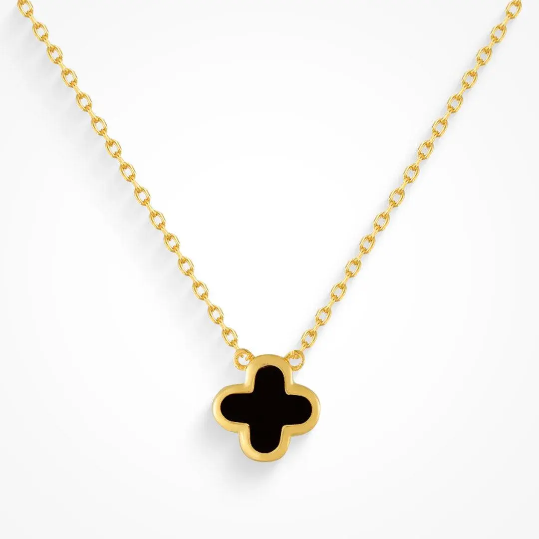 EVRY JEWELS Gold or Silver Plated Women's Waterproof Lucky Necklace EVRY JEWELS Gold or Silver Plated Women's Waterproof Lucky Necklace