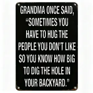 Fun Vintage Metal Signage - Perfect for Homes, Bars, Garages, Coffee Shops, Men'S Caves, Kitchens, Bathrooms And Gardens, Multifunctional Wall Hanging for Streets, Yards, Farmhouses