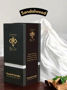 Sandalwood Luminous Wax Pearls Classic White Scented Aromatherapy Candle for Elegant Home Decor Ornaments Perfume