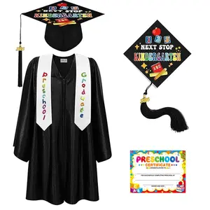 2026 Preschool Graduation Cap and Gown SetKindergarten Graduation Outfit with 2026 Tasseland Certificate to Graduation Photoshoot for KidsBoys and Girls Class Friends Student PrK GraduationGift
