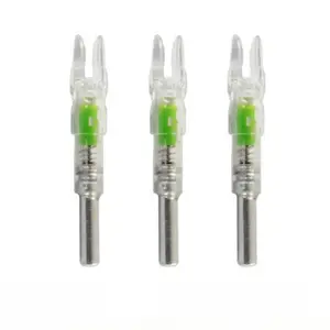 3PCS Bright Lighted Nocks for Arrows – Waterproof & Durable Hunting Archery Accessories | Perfect for Night Hunting & Target Practice