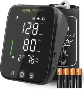 American Medical Solutions Blood Pressure Monitors for Home Use Upper Arm | Automatic Blood Pressure Cuff Arm Monitor with Adjustable Large Cuff 8.7"-16.5" Rechargeable | 2x99 Memory | Voice Broadcast | Hypertension Detector
