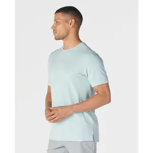 Aviation Tee Split-Hem Blue , Large