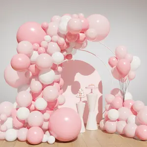 Light  Balloon Arch Kit, 134 count  and White Balloons, Light  Balloons with 4 Sizes for Wedding Bridal  Shower Birthday Party Decorations