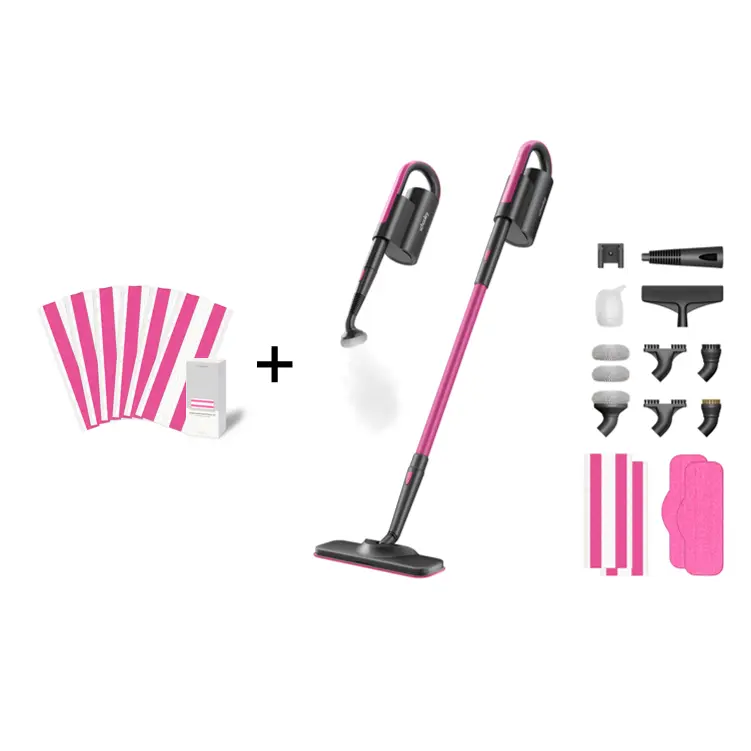 Schenley 18-in-1 Steam Mop & Schenley 24-Pack Disposable Pads Kitchen Floor