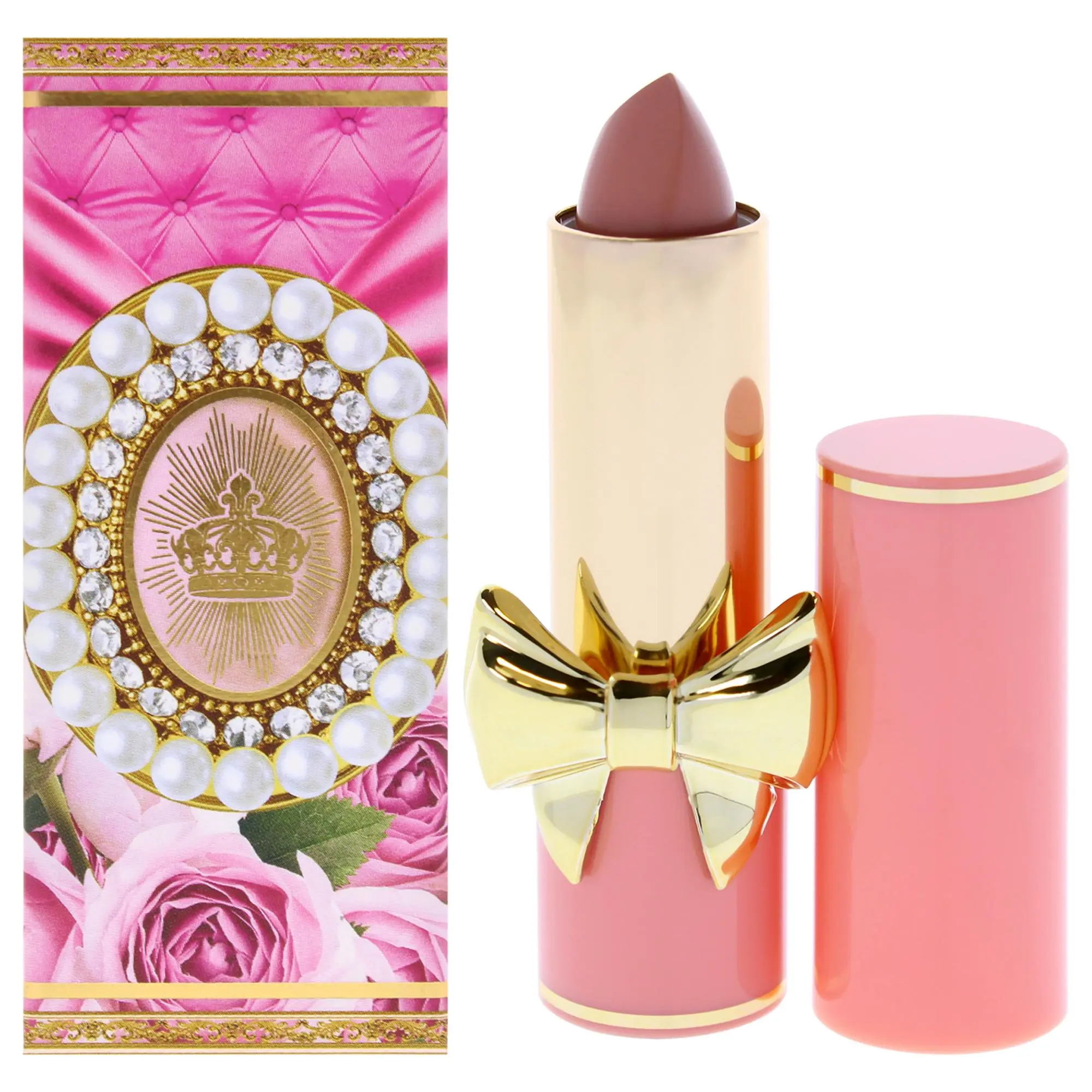 SatinAllure Lipstick - Pat McGrath Labs Women's Luxury Makeup with Lipgloss Finish, 648 Nude Fantasia Shade, 0.13 fl oz Tube, Lipstick Tube, Luxury Look