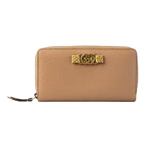 Pre-owned GUCCI GG Leather Small Leather Goods Gucci Interlocking GG Beige G26012471