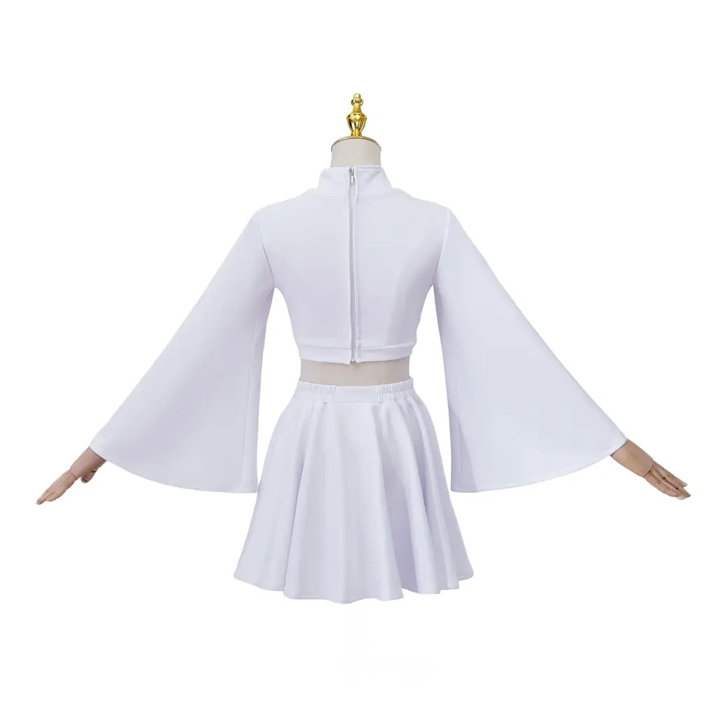 Leia Cosplay Slave Costume White Dress Set Princess Leia White Crop Top and  Mini Skirt Samurai Costume For Women Halloween Outfit Fantasy Dresses -  TikTok Shop