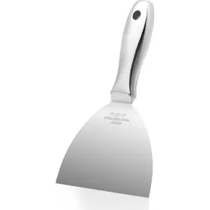 5" Putty , -  Scraper Tool,  Stainless Steel Joint  with Flexible , Seamless Design, Metal  Handle - for Drywall Repairing, Finishing and Scraping