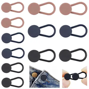 12 Pcs Waistband Extender, Fits Men Women Jeans Shirts, No Sew Install, Instant Waist Expansion, Multiple Color Choices, Stretch Length 1-1.4 Inches