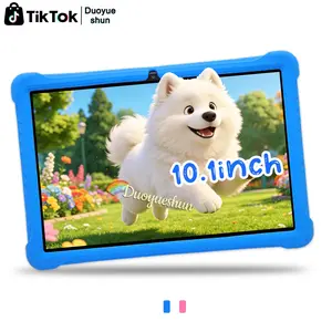 10.1 Inch Android Kids Tablet, Lightweight Portable, 5g WiFi, HD IPS Display, Bluetooth-compatible, Dual Cameras, Parental Control, Unisex Design for Boys & Girls, Available in Pink/Blue, Ideal Holiday Gift, Power Adapter Not Included